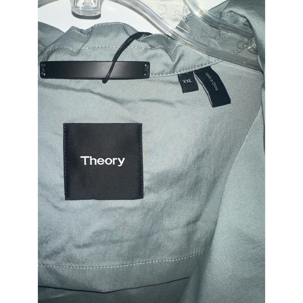 Theory NWT Men’s size XXL Haskel Zip-Front Jacket Steel Green Outdoor - Picture 6 of 15